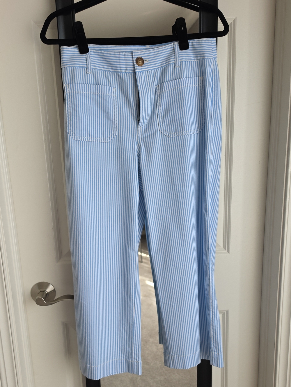 LOFT Palmer Wide Leg Cropped Pants